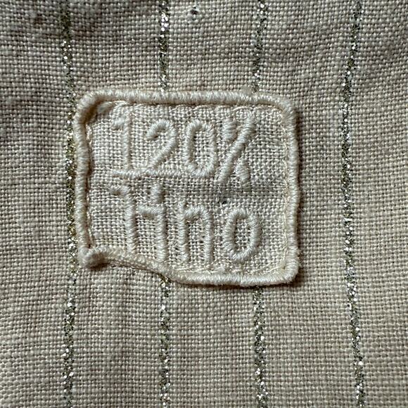 120% Lino Made in Italy Jacket Blazer Size 42 EU Long Sleeves One Button Closure - Picture 8 of 10